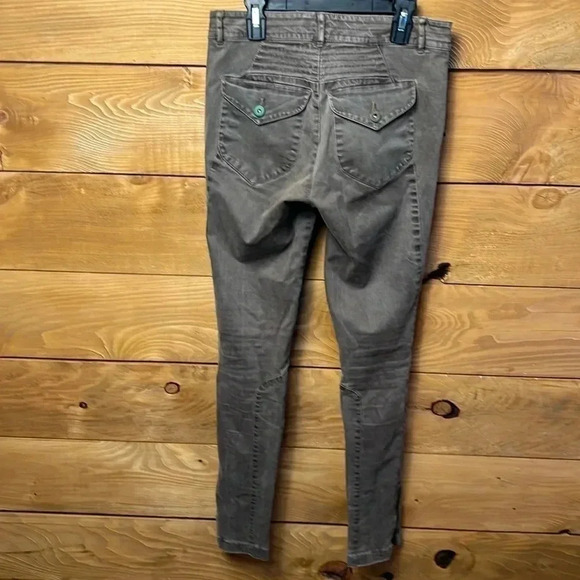 Peruvian Connection Motorcycle Pants Fossil‎ Brown Zip Ankles 2 Soft USA Made - Picture 4 of 7